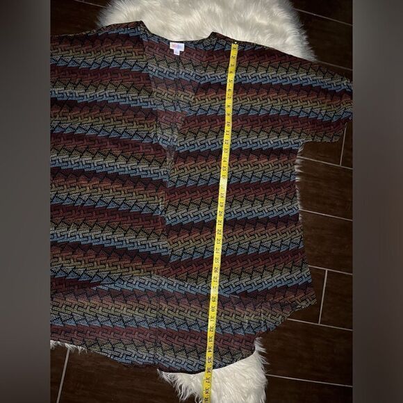 Lularoe Lindsay colorful print kimono sz large - Picture 6 of 6